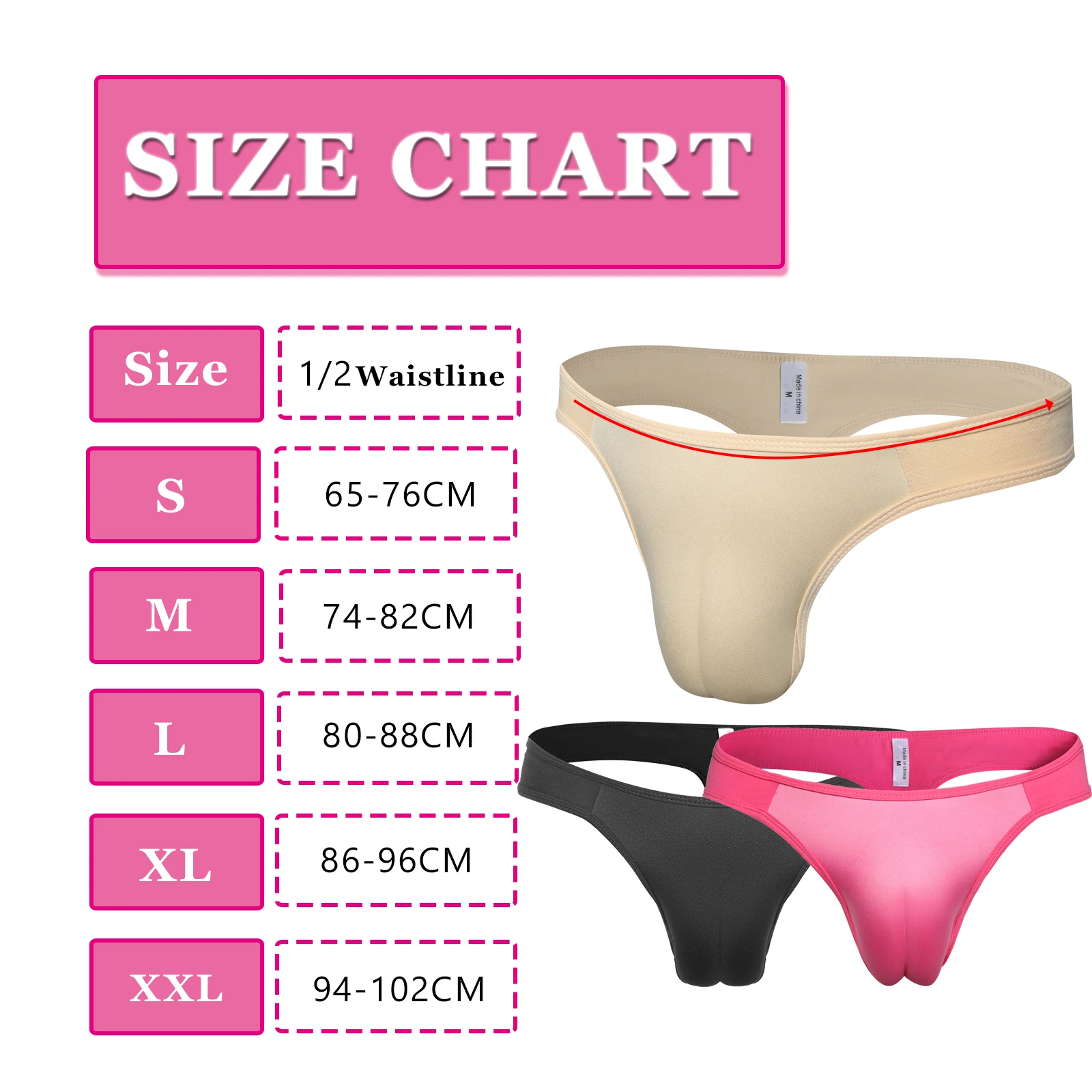 YUFEIDA 2pcs Men's Hiding Gaff Panties Body Shaper Briefs Fake Vaginal Pad for Crossdressing Transgender Shemale Underwears