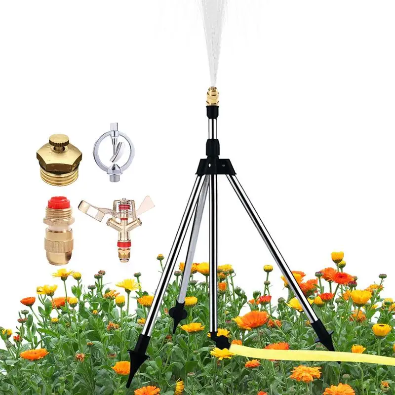 

Набор разбрызгивателей для воды, телескопический Трипод с поворотом на 360 градусов, большая площадь, для двора, сельского хозяйства