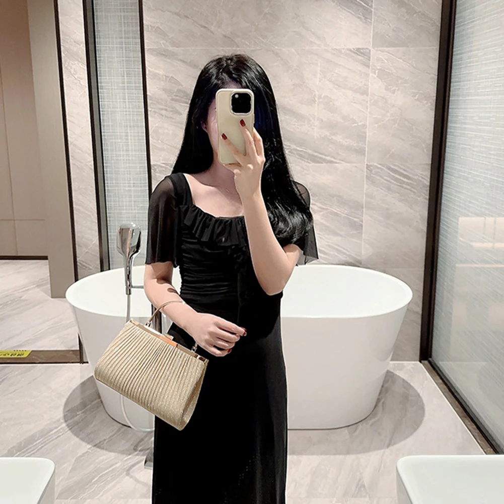 Женская блестящая сумочка роскошный абрикосовый вечерний клатч вечерняя сумка