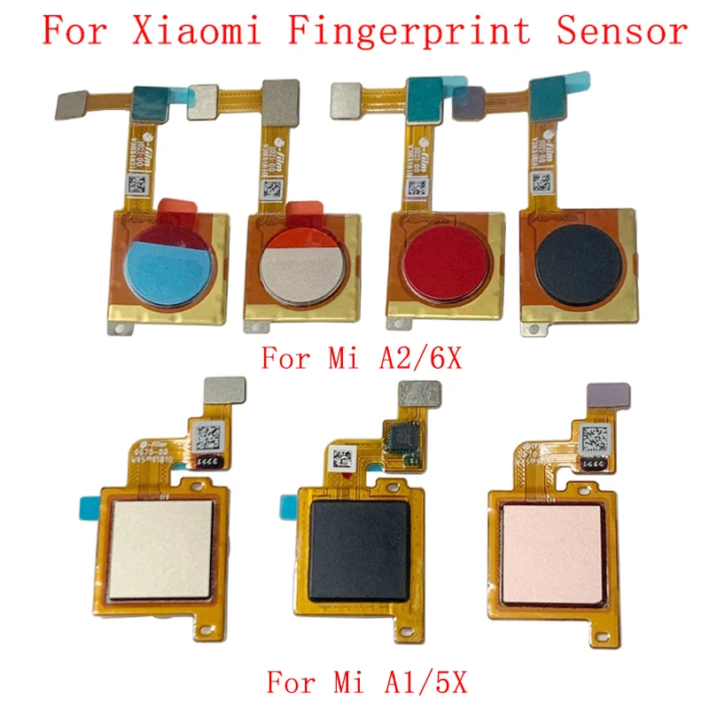 

Original Fingerprint Sensor Home Button Flex Cable For Xiaomi Mi A2 6X A1 5X Touch Sensor Scanner Repair Parts