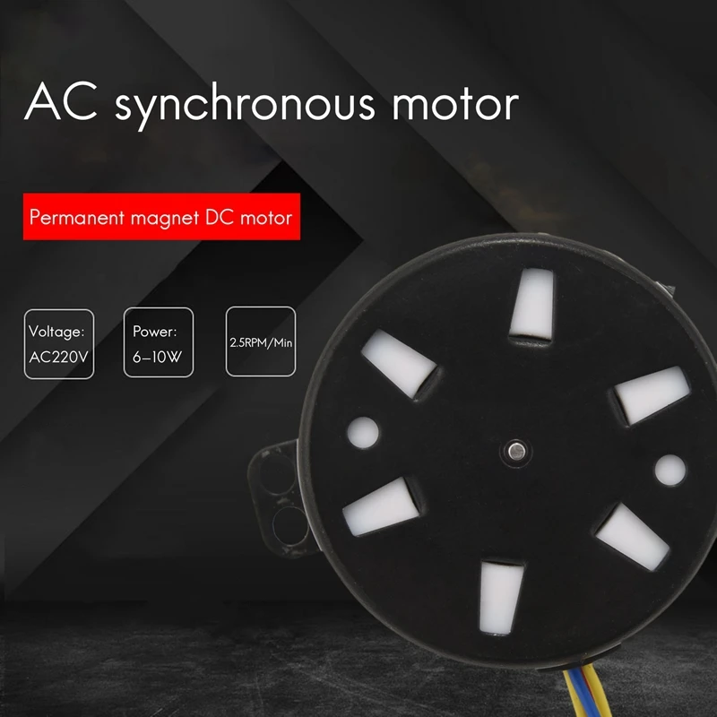 50Ktyz AC220 в 10 Вт 0 5 А 2 об/мин постоянный магнит синхронный двигатель редуктор