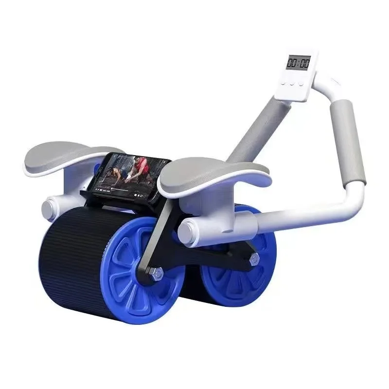 

Muscle Ab Wheel Home Roller Gym Abdominal Equipment Training Flat Wheel With Automatic Support Rebound Power Fitness Elbow Plate