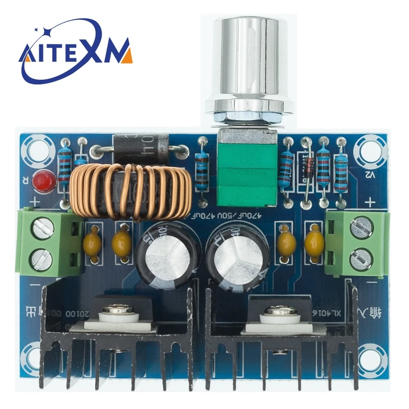 

XH-M401 DC-DC Step Down Buck Converter Power Supply Module XL4016E1 PWM Adjustable 4-40V To 1.25-36V Step Down Board 8A 200W