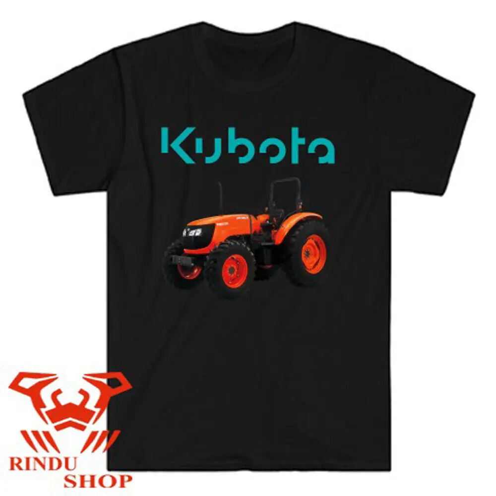 Мужская черная футболка с логотипом фермы Kubota размер от S до 3XL