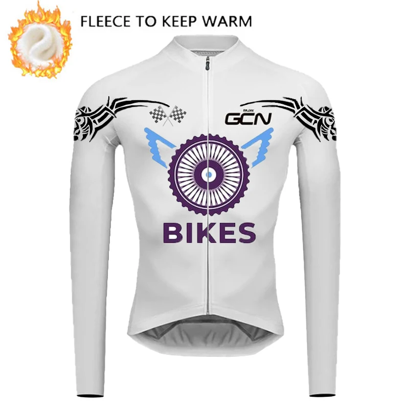 

2023RAUDAX GCN Men's Winter Cycling Suit Winter Wool Cycling Suit Set Long Sleeve Cycling Suit Maillot Rope Ciclismo Cycling Set