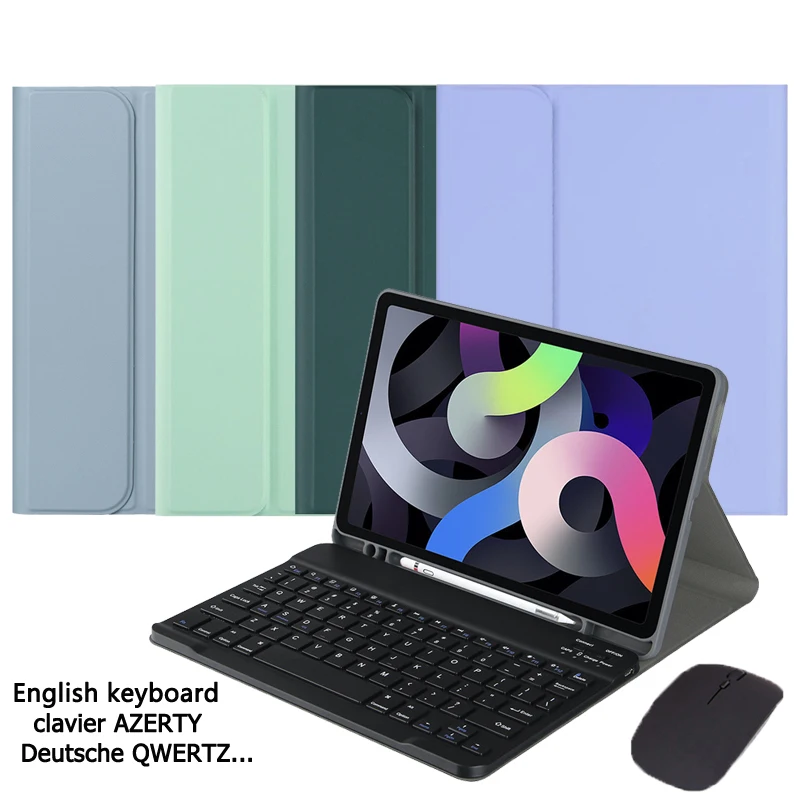

Клавиатура AZERTY для Coque iPad 10 поколения 2022 tastaur Deutsch QWERTZ для iPad 10 поколения стандартная клавиатура 10,9 дюйма