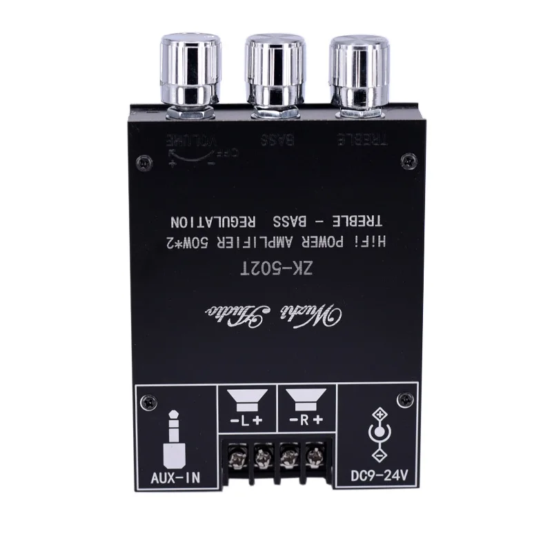 

ZK-1002T TPA3116D2 Bluetooth 5.0 Subwoofer Amplifier Board 2*100W 2.0 Channel High Power Audio Stereo Amplifier Board Bass AMP