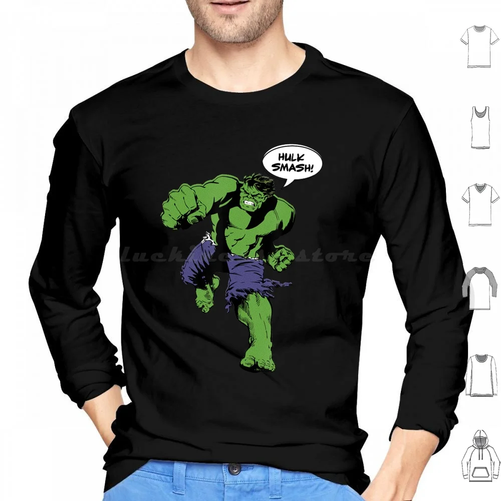 

Green Superhero Fighter Hoodies Long Sleeve Meme Incredible Memes Green Powerful Fight Fighter Street Super Hero