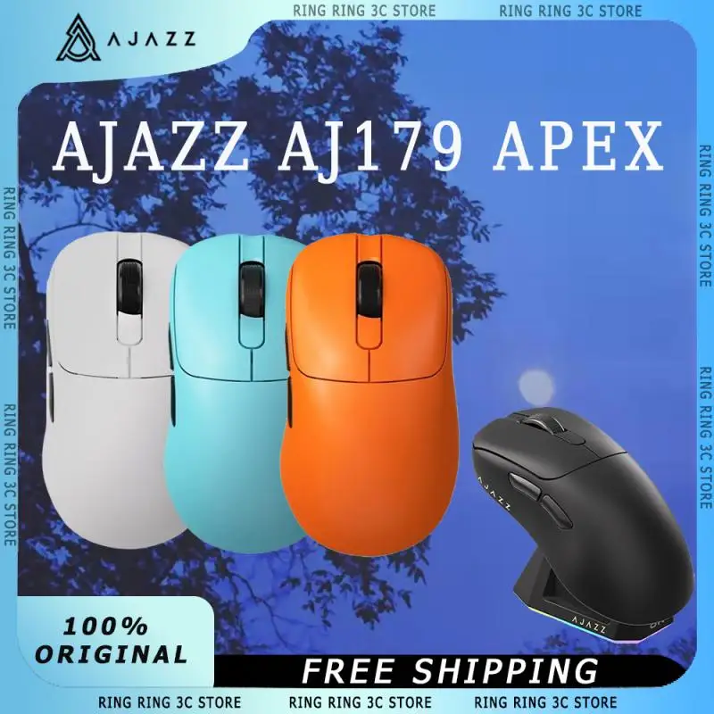 Беспроводная Bluetooth-мышь AJAZZ AJ179 Apex 3 режима PAW3950 низкая задержка быстрый отклик