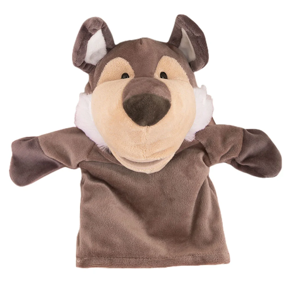 Плюшевые головоломки с изображением волка и животных куклы-пазлы для малышей 1-3