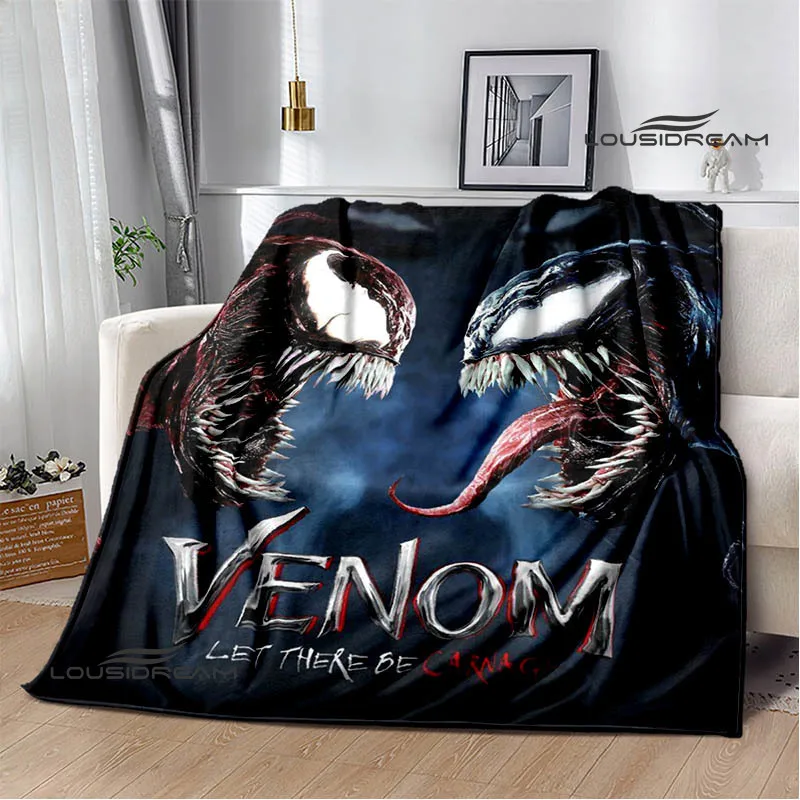 Одеяло с принтом Веном из мультфильма одеяло для пикника фланелевые одеяла