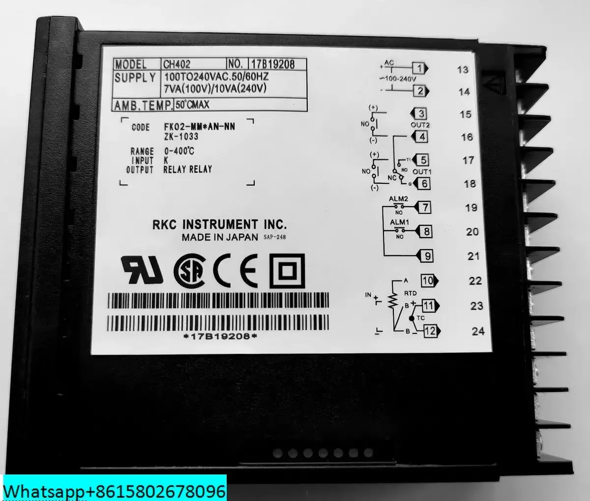RKC термостат RH400 FK02-V * GN/Suhu Meter FK02-M FK02-VM GN/A FK02-MM AB