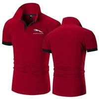jaguar new cool t shirt mens business casual solid color slim mens short sleeve new summer fashion mens polo shirt