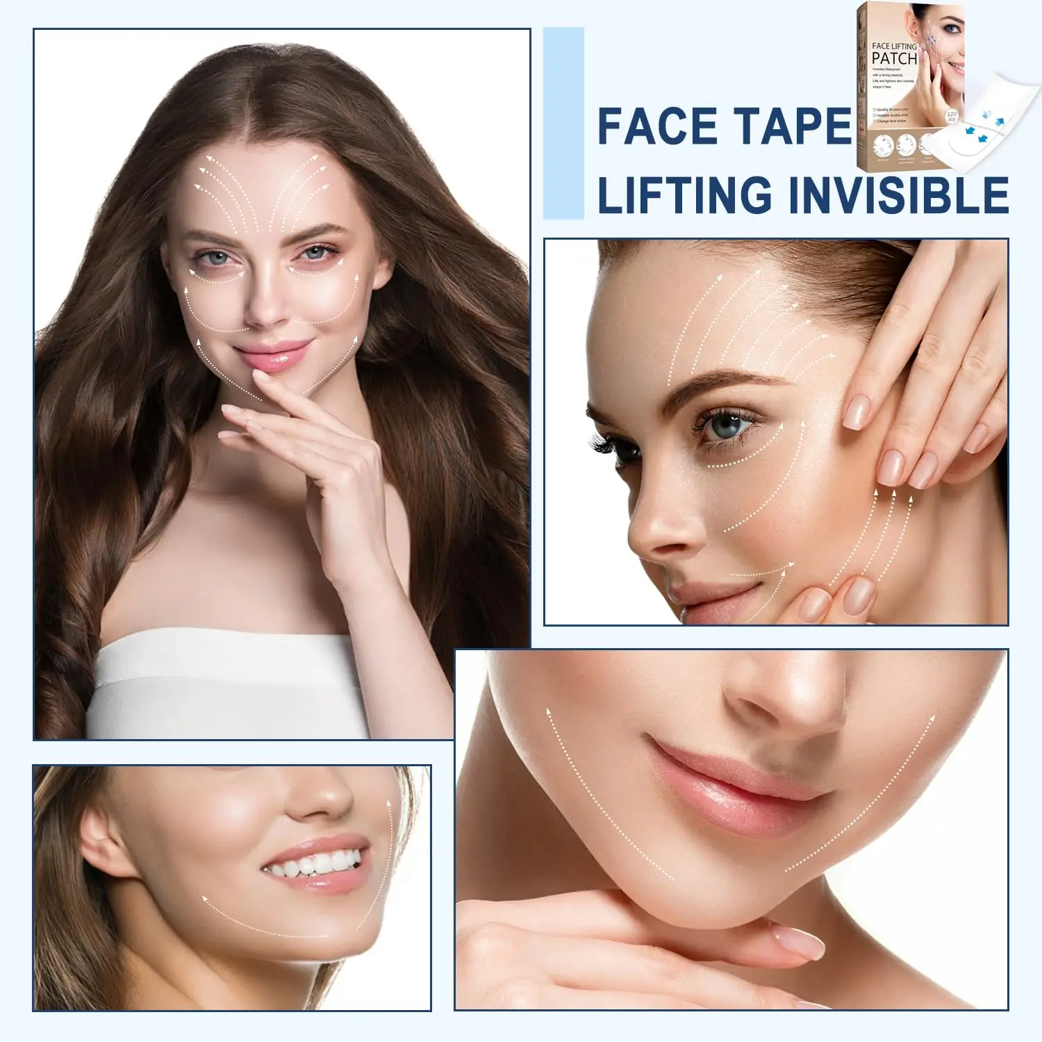 120 шт. водостойкая лента для подтяжки лица