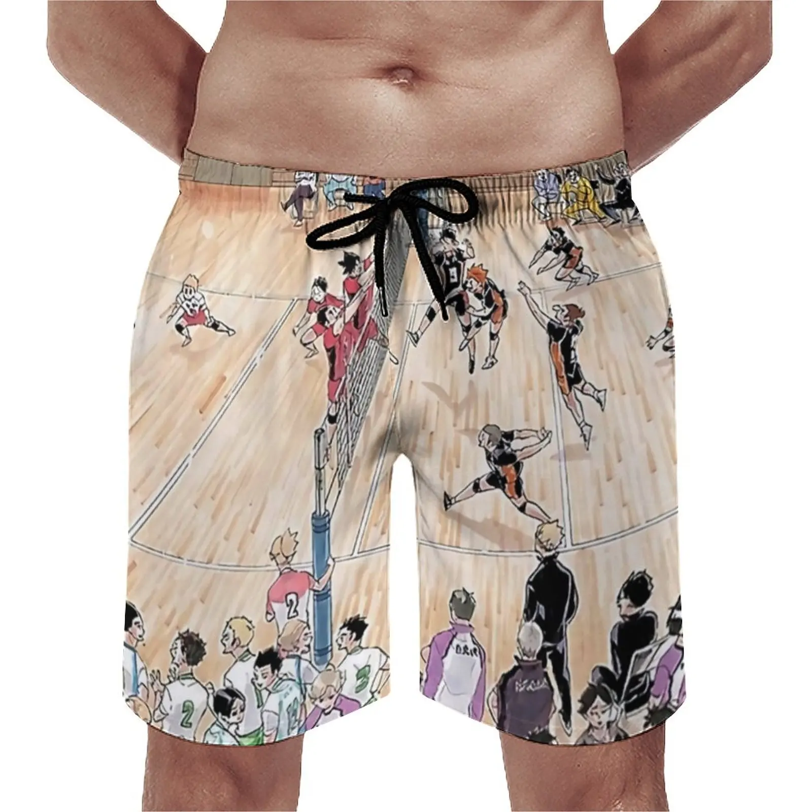 

Summer Board Shorts Miya Atsumu Surfing Awesome Haikyuu Graphic Beach Shorts Fashion Quick Drying Beach Trunks Big Size