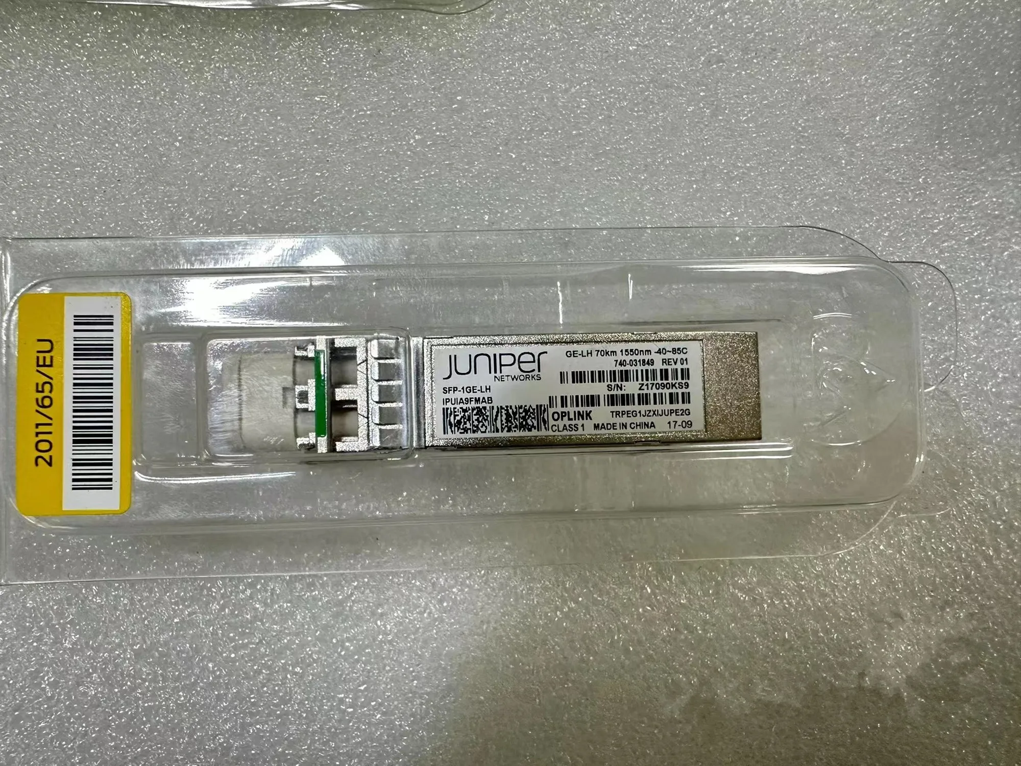 Juniper 1550NM 1.25G Transceiver SFP-1GE-LH 740-031849 GE-LH 70KM 1550NM Module 1G SFP Fiber optical SCP6G74-J7-AWE