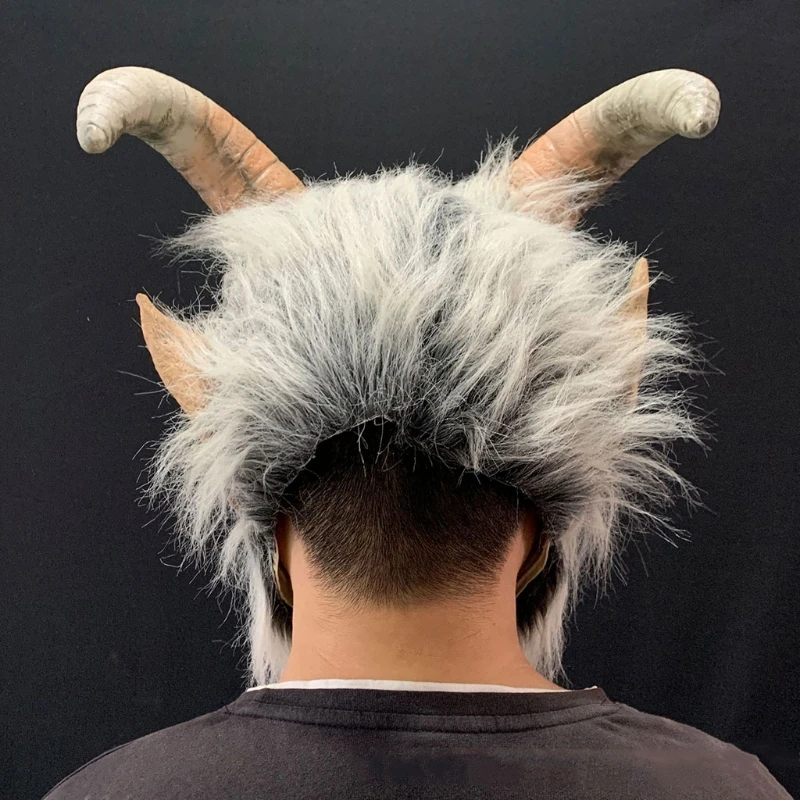 Страшная маска демона дьявола рога латексные маски Хэллоуин фильм косплей