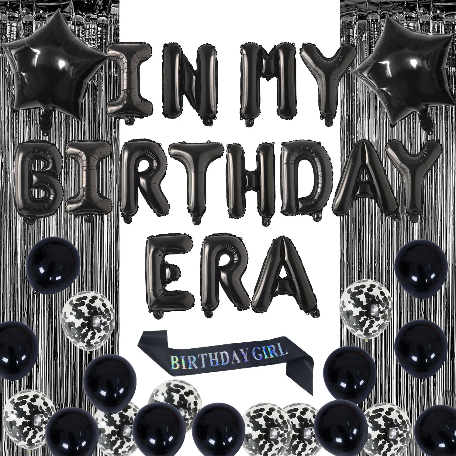 43 шт. в виде эпохи моего дня рождения со звездой и буквенным фольгированным