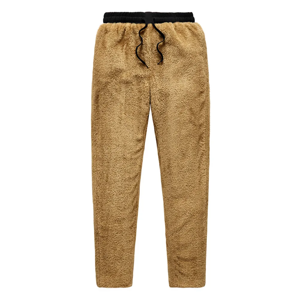 Мужские теплые флисовые тренировочные штаны Зимние Толщина спортивные с