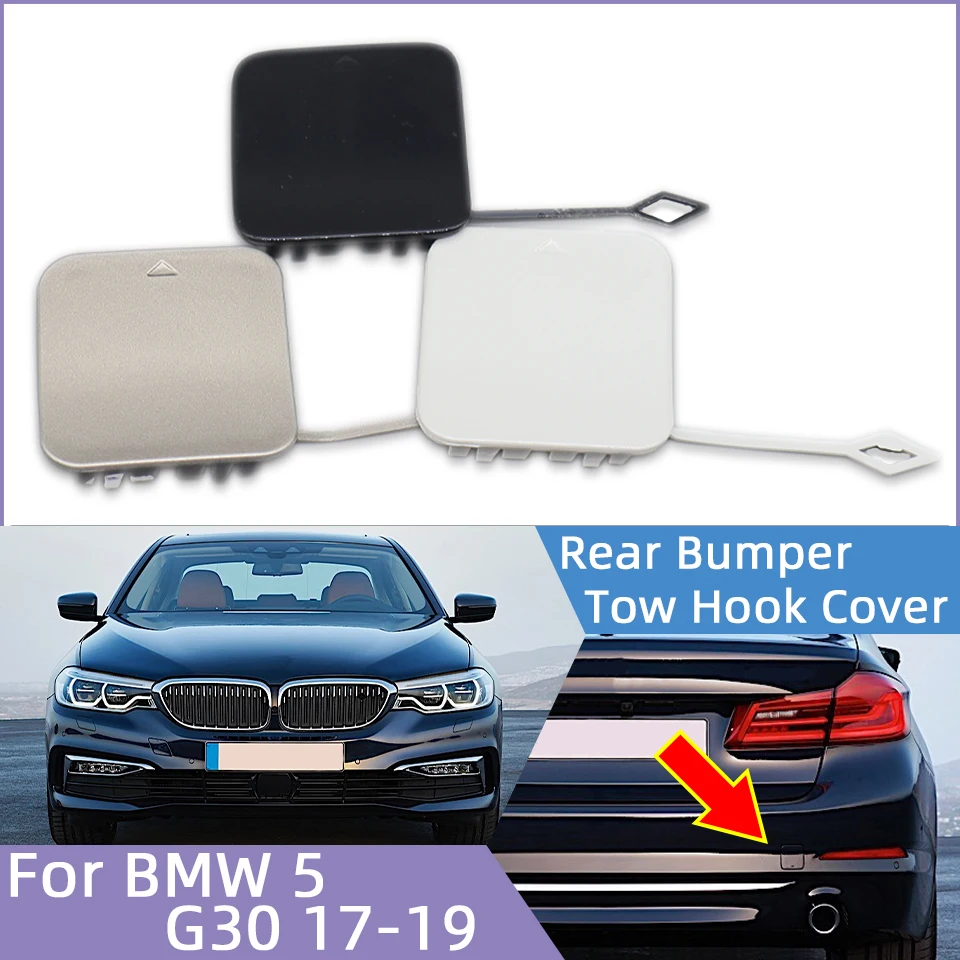 

Auto Tow Hook Eye Cover Lid For Bmw 5 2017 2018 2019 G30 G38 518 520 525 530 535 540#51117427448 Rear Bumper Hauling Trailer Cap