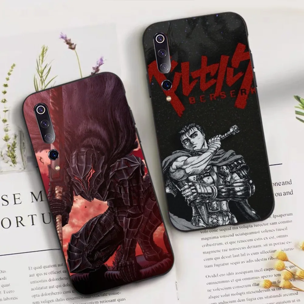 

Berserk Guts Anime Phone Case For Xiaomi Mi 5X 8 9 10 11 12 lite pro 10T PocoX3pro PocoM3 Note 10 pro lite