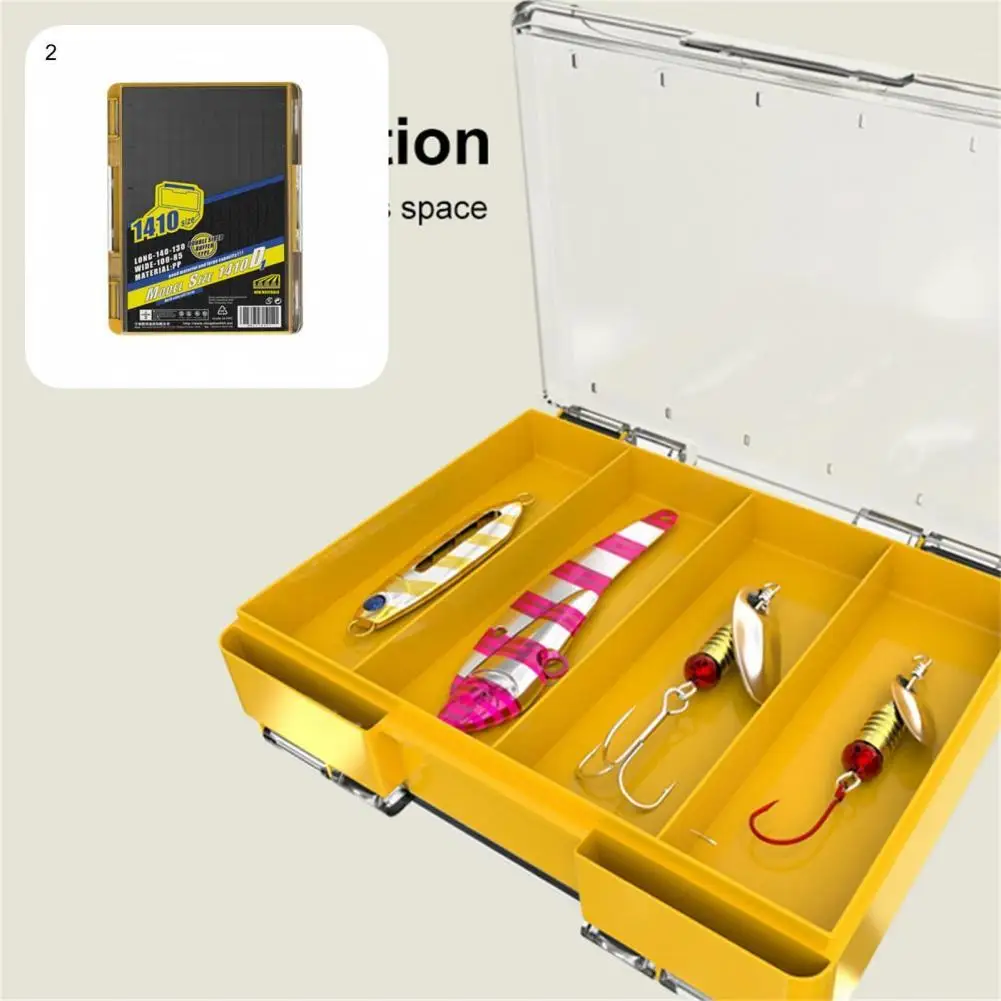 

Useful Fishing Storage Box Anti Scratch PP Double Layers Fishing Lure Box Fishing Case Fishing Bait Box