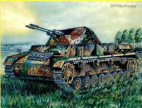 

DIY Flakpanzer IV Kugelblitz бумажная модель ручной работы, набор игрушек ручной работы, пазлы, подарок, реквизит для фильма