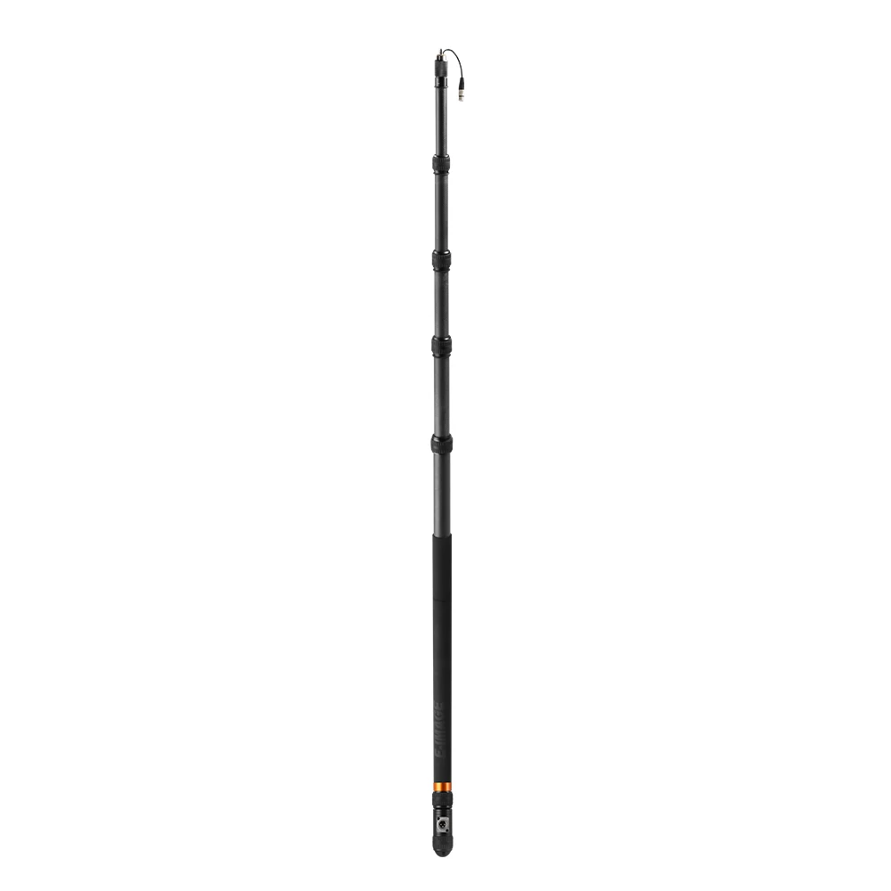

E-IMAGE bc16p 500cm telescópico de fibra de carbono com base de cabo e xlr
