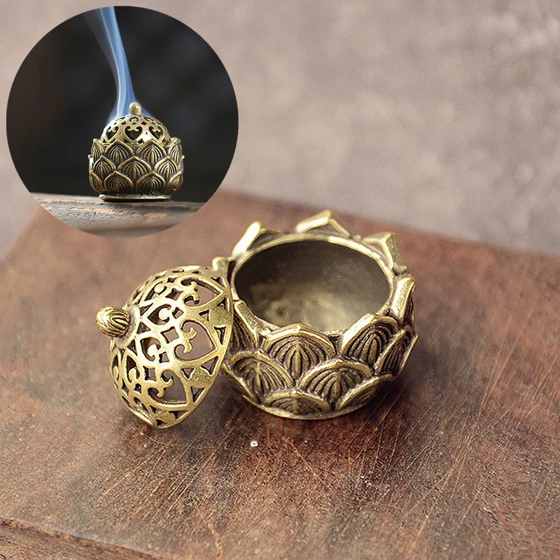 With Cover Sandalwood Cense Home Decoration