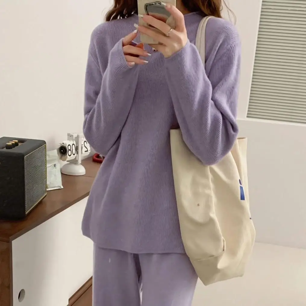 Женский свитер на молнии Dimanaf однотонный вязаный пуловер с высоким воротником