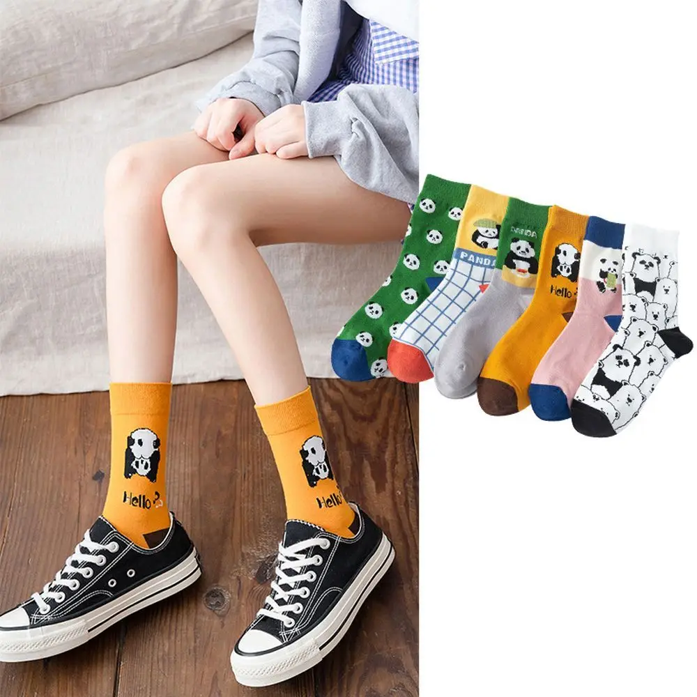 

New Creative Funny Socks Women Animal Panda Socks Streetwear Sweet Cute Korean Kawaii Cartoon Sock