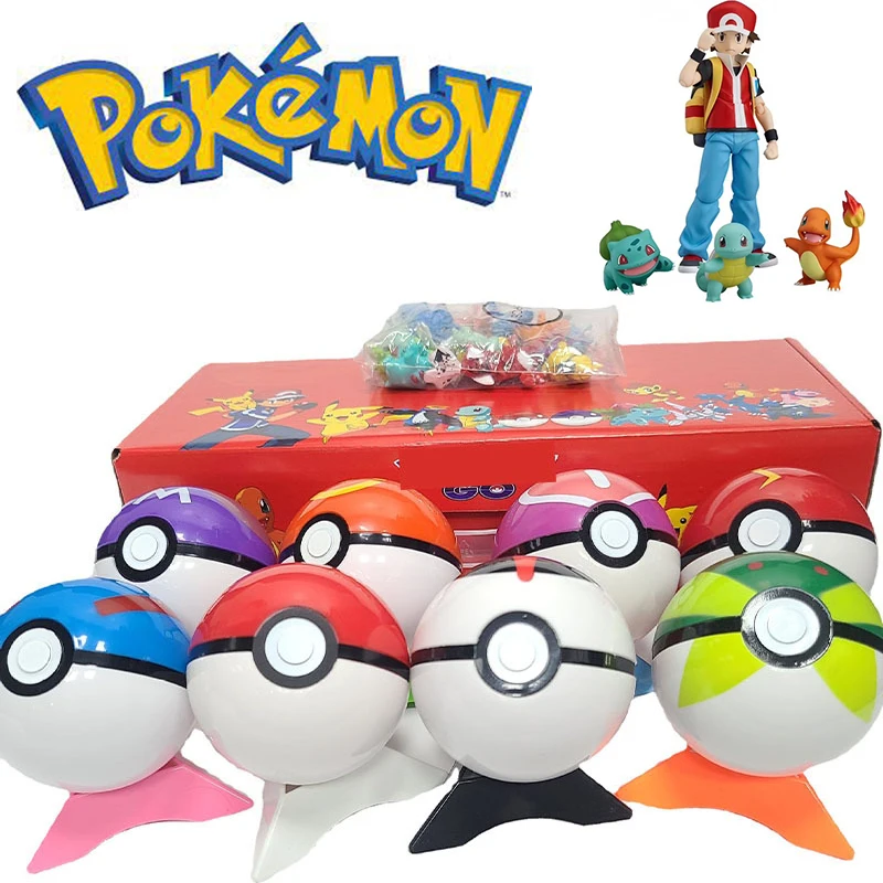 Купи New Pokemon Original Pokeball Toy Gifts Box Set Elf Ball Toys Pikachu Action Figure for Boys Kids Christmas Birthday Gift за 872 рублей в магазине AliExpress