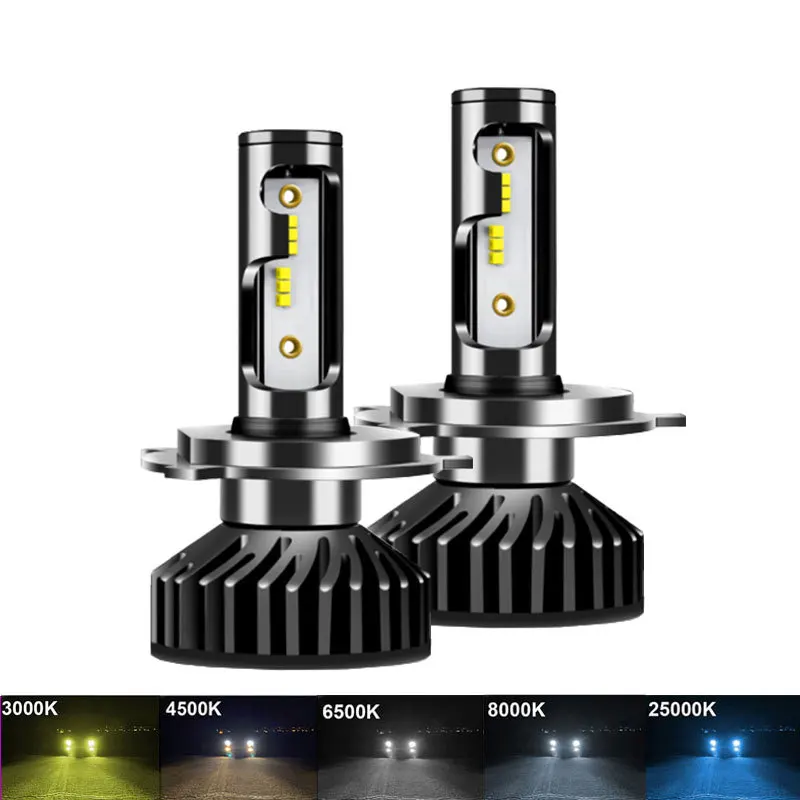 

2Pcs F2 CSP 3000K 4500K 6500k 8000K 25000K 30W Car Led Headlight Fog Light Bulbs H1 H3 H11 H8 H7 H9 H4 9012 9006 9005 H3 for Car