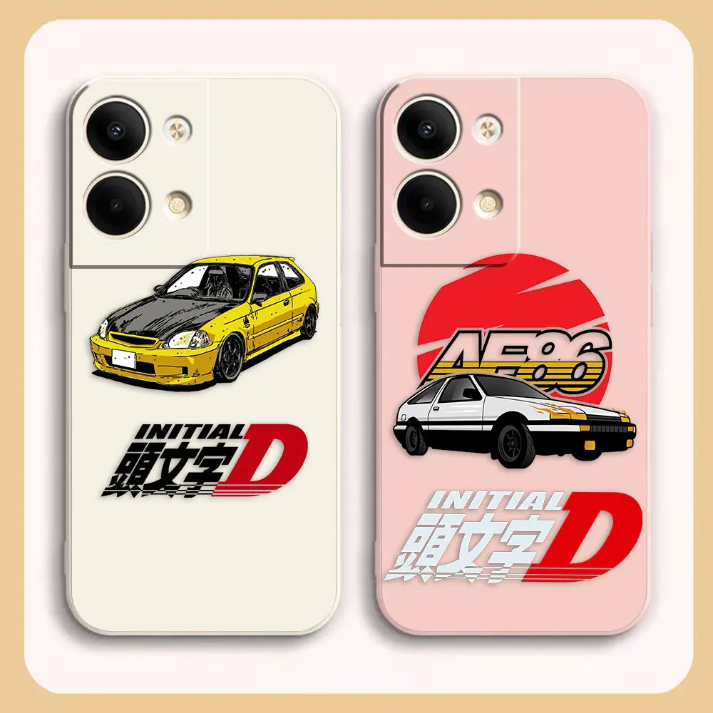 

Case For OPPO RENO 8 7 9 6 7SE 5 4 4SE 4 3 4G 5G PRO PLUS Colour Simple Liquid Silicone Case Japanese Anime Initial D