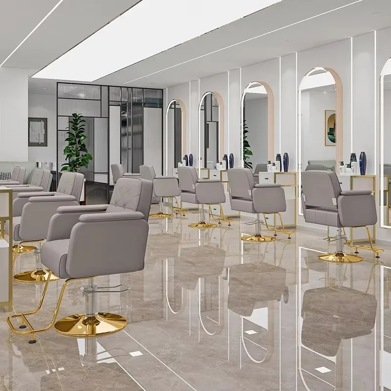 Роскошное современное парикмахерское кресло модный современный дизайн удобная