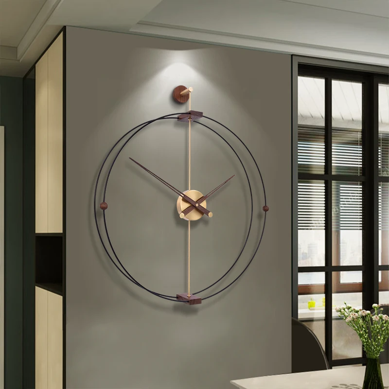 

The product can be customized.Nordic minimalist wall clock luxury living room home fashion clocks modern minimalist