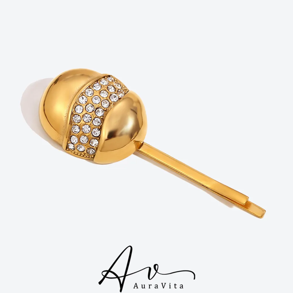 Новинка 2024 года трендовая заколка для волос из нержавеющей стали 316K с