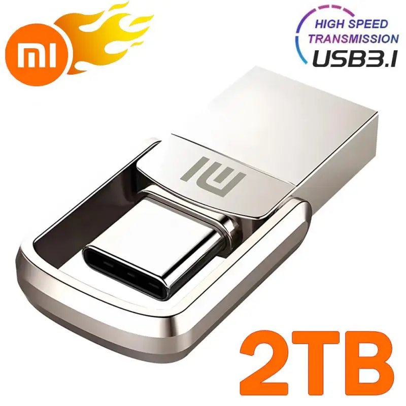 Металлический диск Xiaomi USB3.0 высокоскоростные флэш-накопители на 1 ТБ портативный
