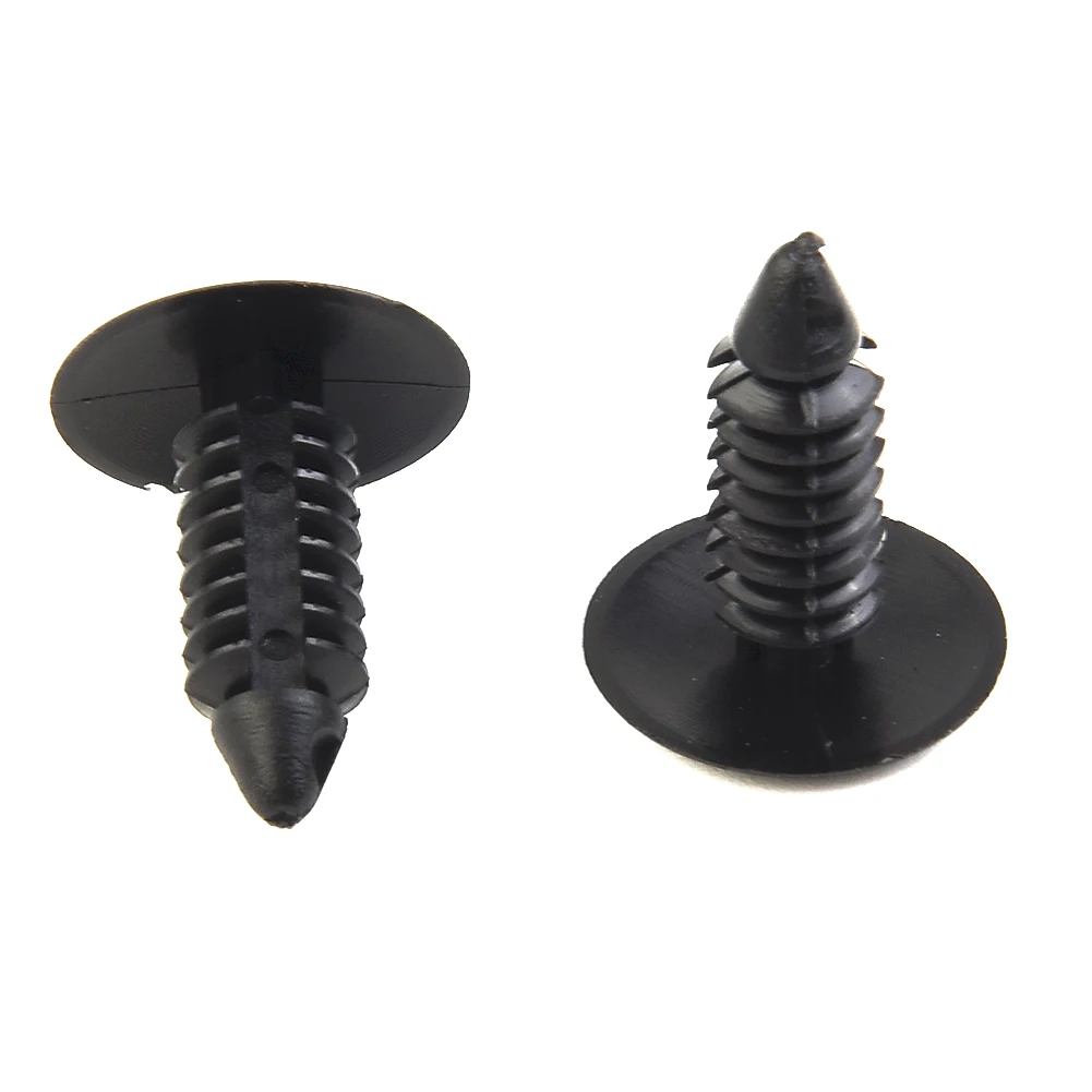 

Plugs Bumper Clips Set Of 4 7mm Hole Accessories Black Cover For Front Holes License Plate Parts Plastic Durable