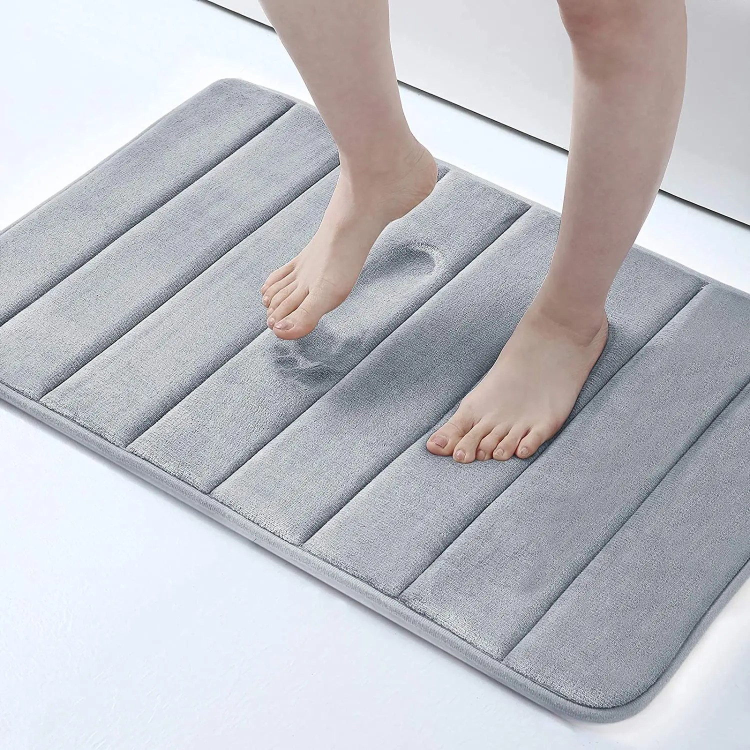 

Home Shower Cotton Bath Mat Bathroom Absorbent Floor Mat Corridor Coral Fleece Anti-slip Rug Soft Kitchen Mats Entrance Doormat