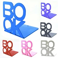 colourful heavy duty metal book ends letter style bookends office stationery book baffle book holder desk storage supplies