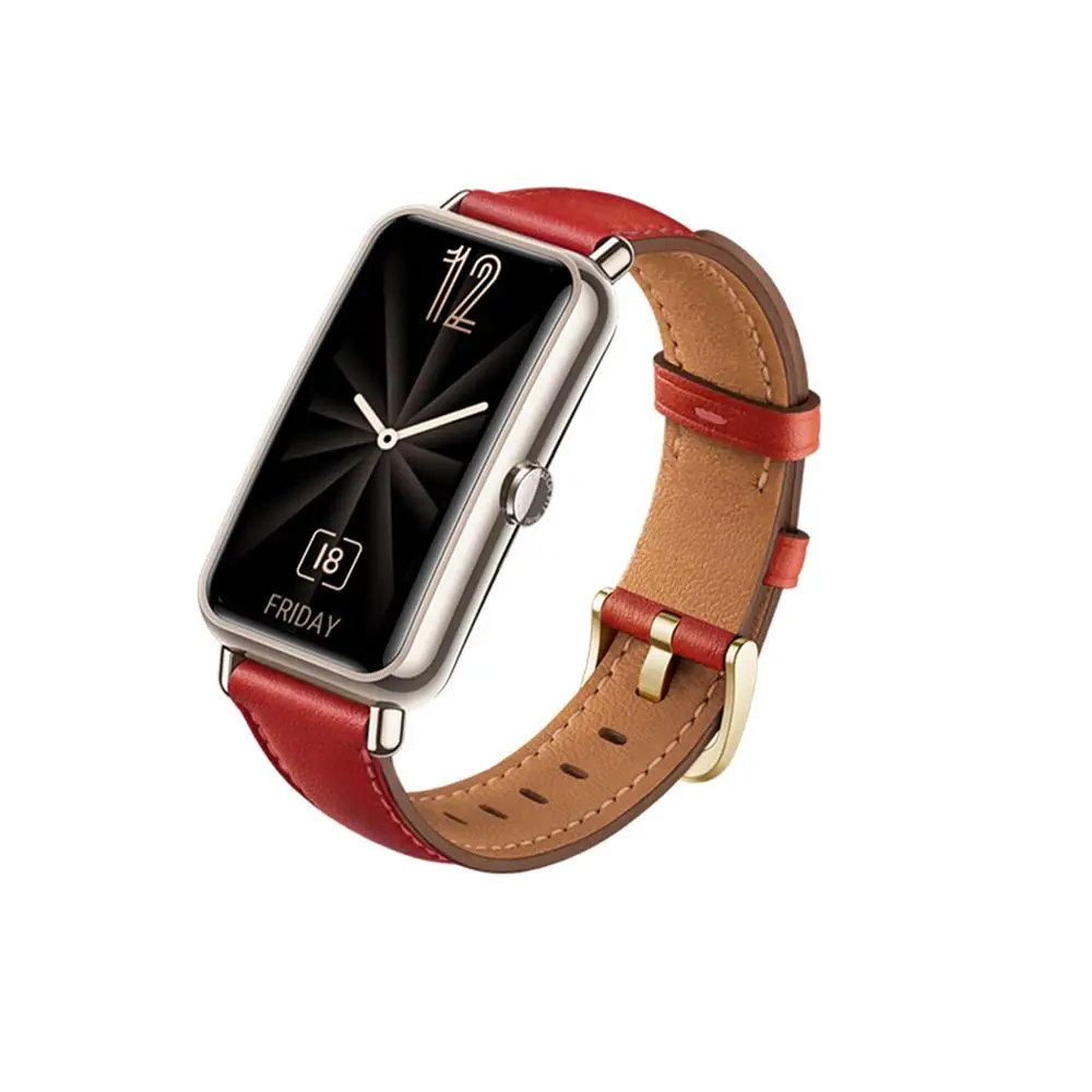 Ремешок кожаный для Huawei Watch Fit браслет-петля из натуральной кожи с полным