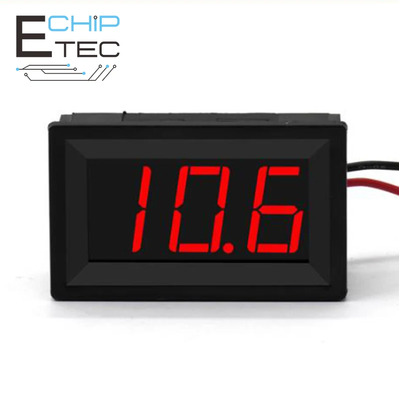 Купи XH-B105 DC Digital Upper and Lower Limit Alarm Voltmeter High and Low Voltage Prompt DC Voltmeter Alarm Meter за 405 рублей в магазине AliExpress