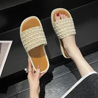 slippers for womens summer wear 2022 new fashion casual gentle fairy wind soft bottom summer go out casual beach sandals