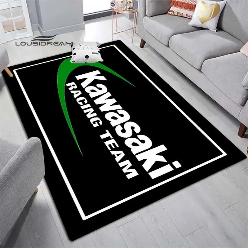 Ковры и ковер с логотипом Kawasaki мотоциклетный 3D принтом декоративный большой