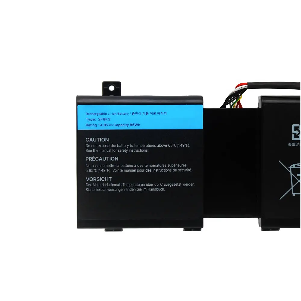 НОВЫЙ аккумулятор для ноутбука 2F8K3 Dell Alienware 17 R1 17X M17X-R5 18 18X M18X-R3 серии P18E P18E001 P19E/001