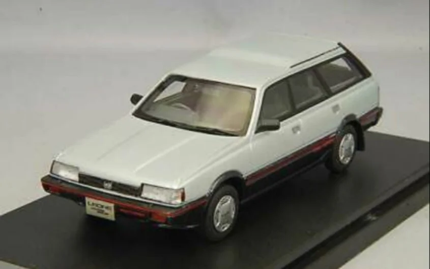 

Simulation 1/43 Resin Car Model Hi Story Subaru Leone 1984 Silver Grey 4WD Station Wagon High-end Collection Ornament Gift