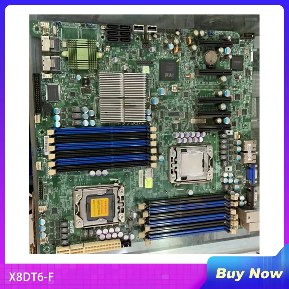 

X8DT6-F For Supermicro Motherboard Xeon Processor 5600/5500 Series SATA2 PCI-E 2.0 Integrated IPMI 2.0 With Dedicated LAN DDR3