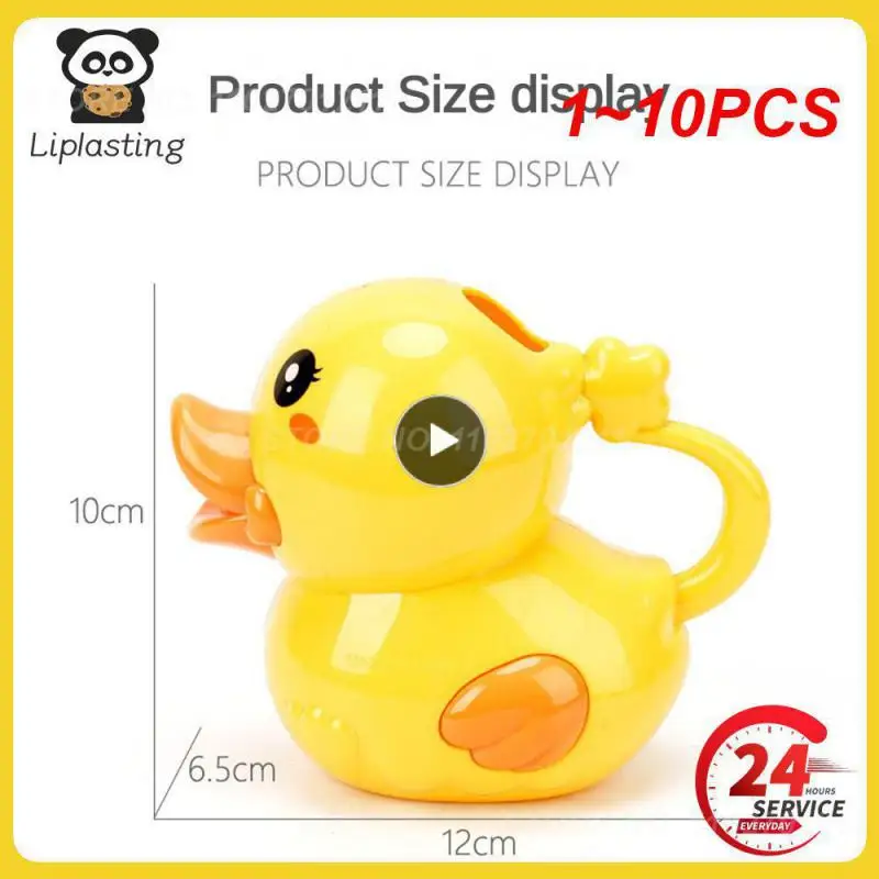 

1~10PCS Baby Bath Toys Yellow Duck Float Spray Water Toys Finding Bathroom Play Animals Shower Figure Toy 2 in 1 Watering Pot