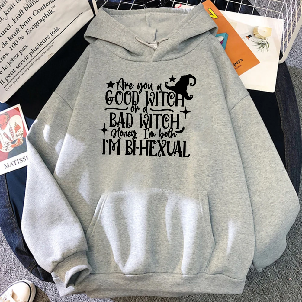 

Толстовка с капюшоном Good Witch Bad Witch I'm Bi-Hexual мужская повседневная толстовка с капюшоном осенне-зимняя уличная одежда в стиле хип-хоп Мужская о...